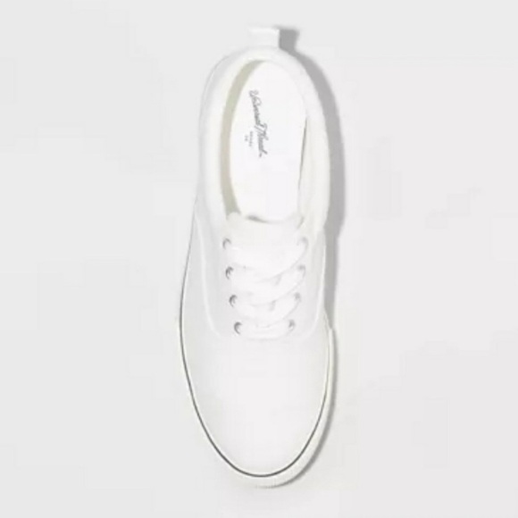Women Molly Vulcanized White Lace-Up Sneakers Shoes Universal Thread Size 9 NWT - Picture 3 of 5
